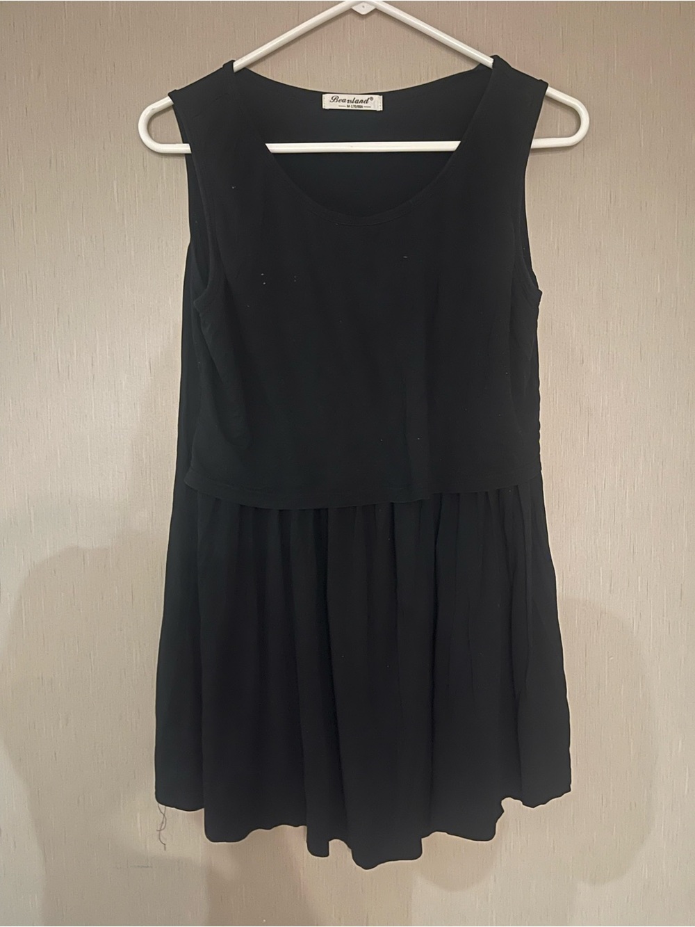 Bearsland medium maternity breastfeeding nursing Black Sleeveless top
